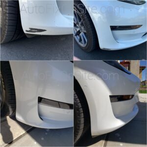 Tesla model 3 front bumper damage repair